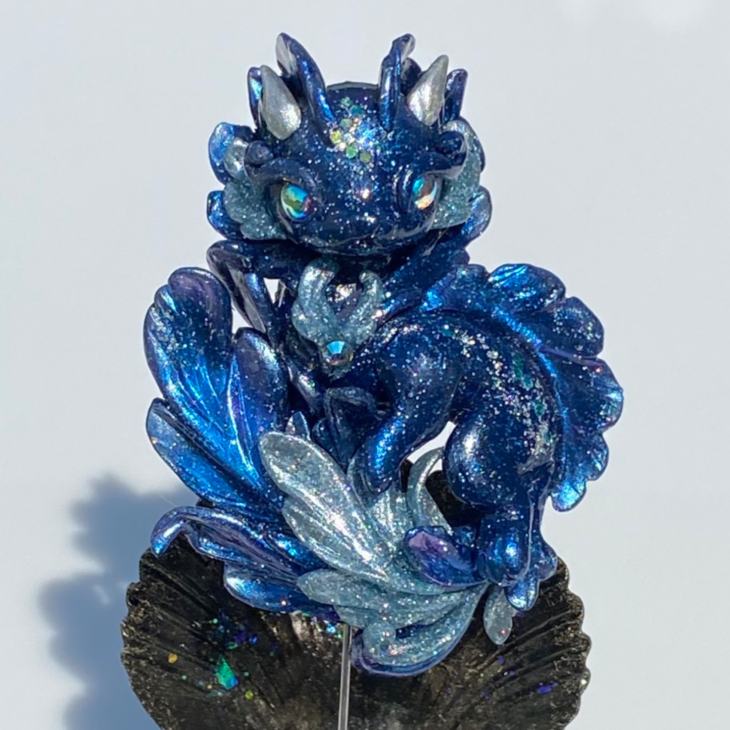Fancy Tail Dragon Brooch