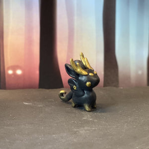 Black and Gold Dragon Bun Bun