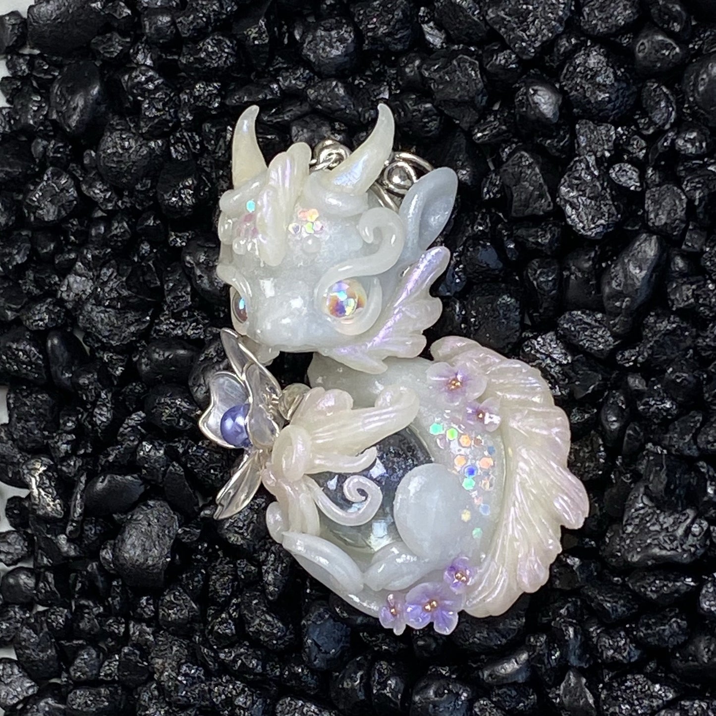 Light Purple Jade Marble Dragon