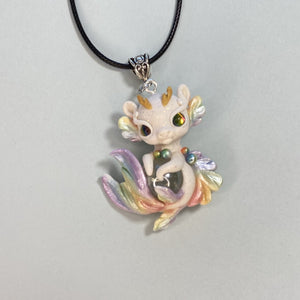 Rainbow Dragon Mermaid Charm