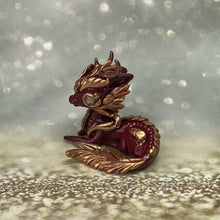 Load image into Gallery viewer, Burgundy Rose Gold Dragon