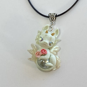 Mint Green Dragon Marble Charm