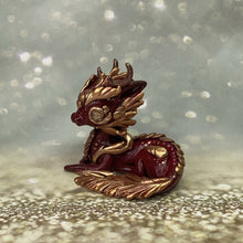 Load image into Gallery viewer, Burgundy Rose Gold Dragon