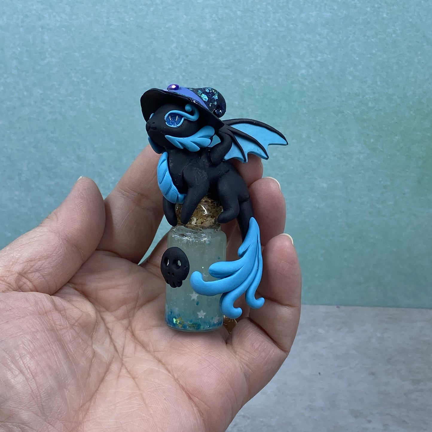 Blue Potion Bottle Dragon