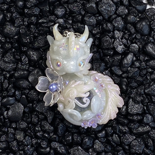 Light Purple Jade Marble Dragon