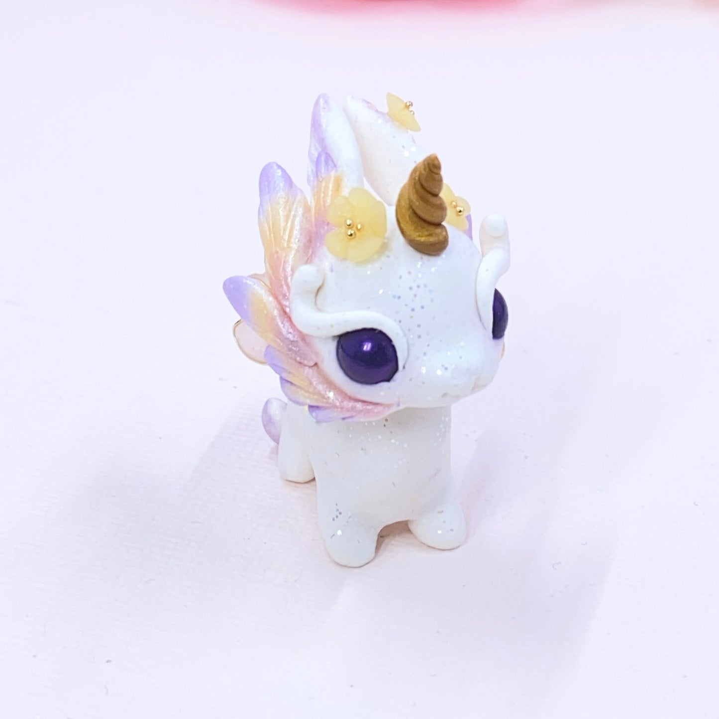 Pink and Lilac Buni-Corn Dragon