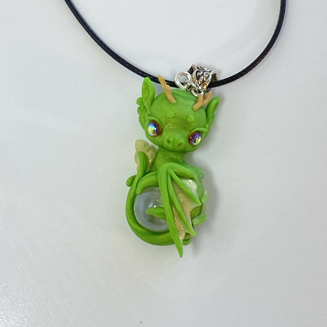 Apple Green Dragon Charm