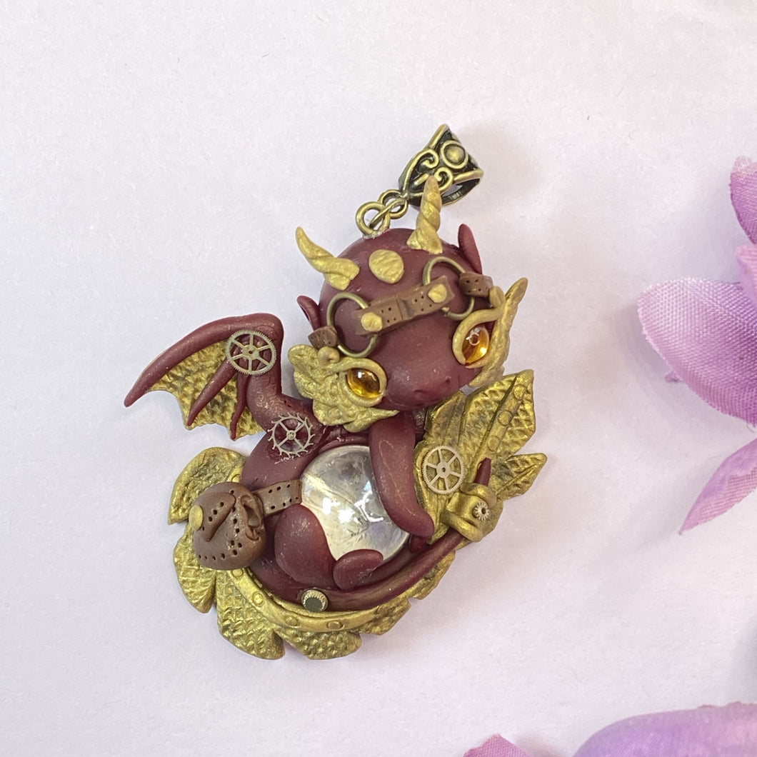 Steampunk Marble Dragon