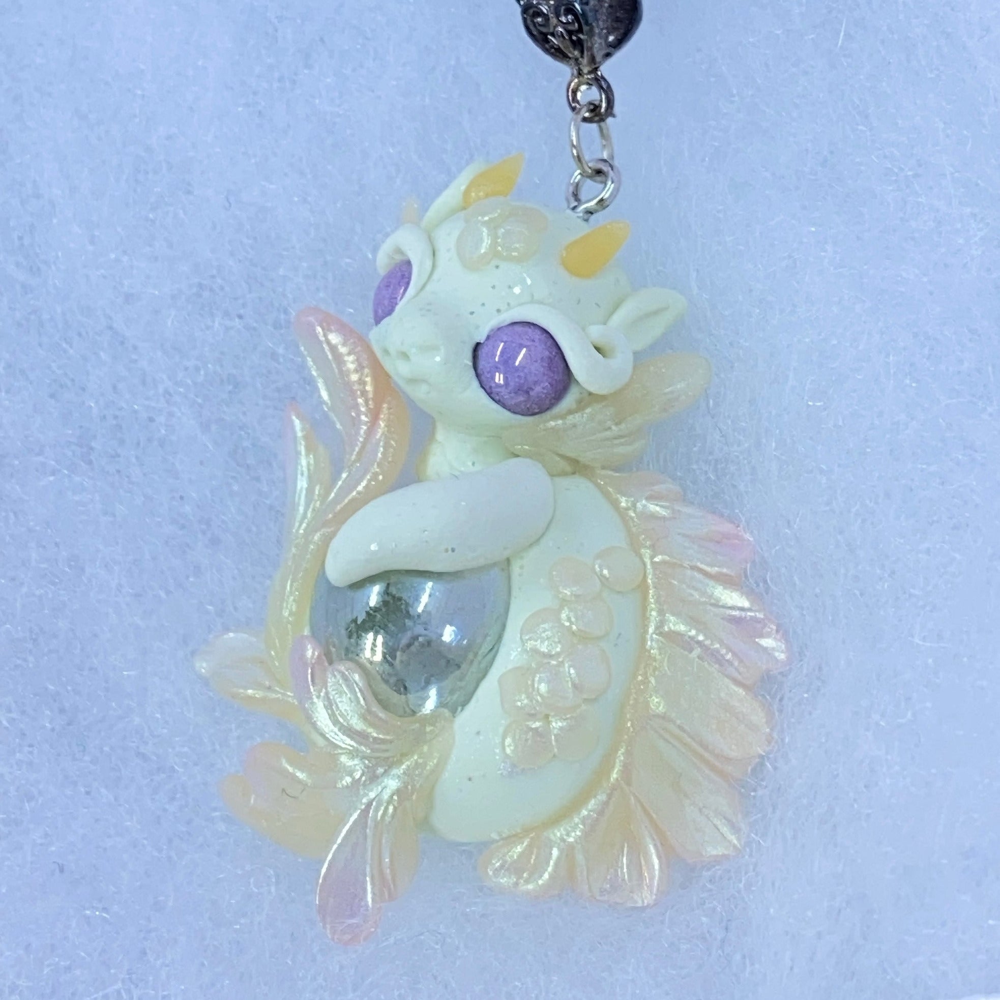 Pale Green and Pink Pearl baby sea dragon pendant – Hinanos