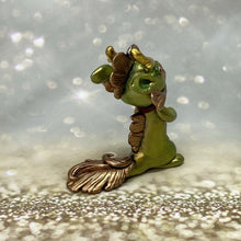 Load image into Gallery viewer, Chibi Green and Rose Gold Dragon