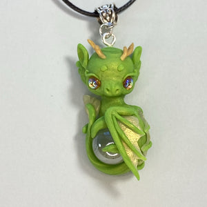 Apple Green Dragon Charm