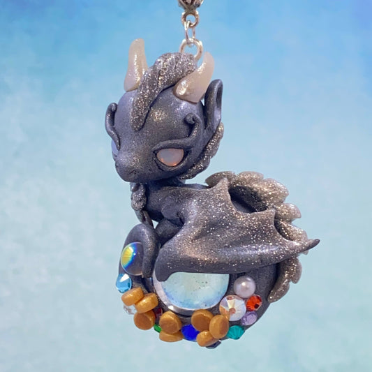 Grey and Silver Treasure Dragon