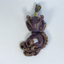 Load image into Gallery viewer, Maroon and Gold Cloud Dragon