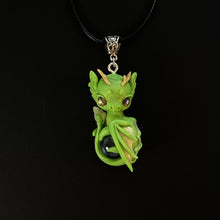 Load image into Gallery viewer, Apple Green Dragon Charm