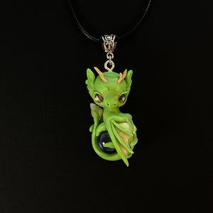 Apple Green Dragon Charm