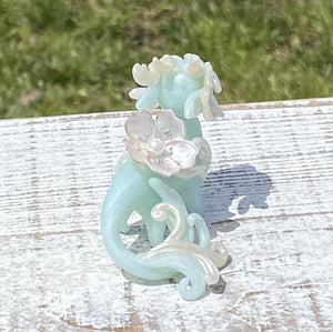 Icy Blue Jade Spring Dragon