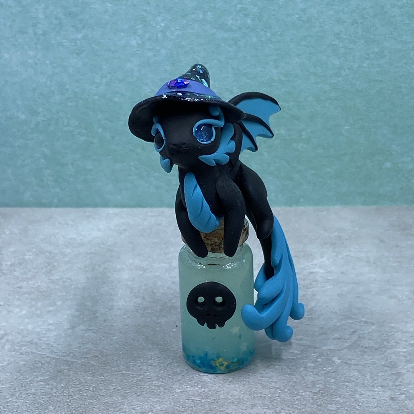 Blue Potion Bottle Dragon