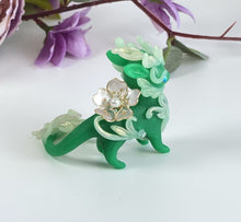 Load image into Gallery viewer, Green Jade Spring Dragon with long tail